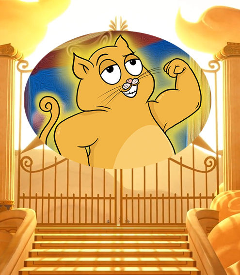 De quelle couleur est la cape que porte Hercules ?
