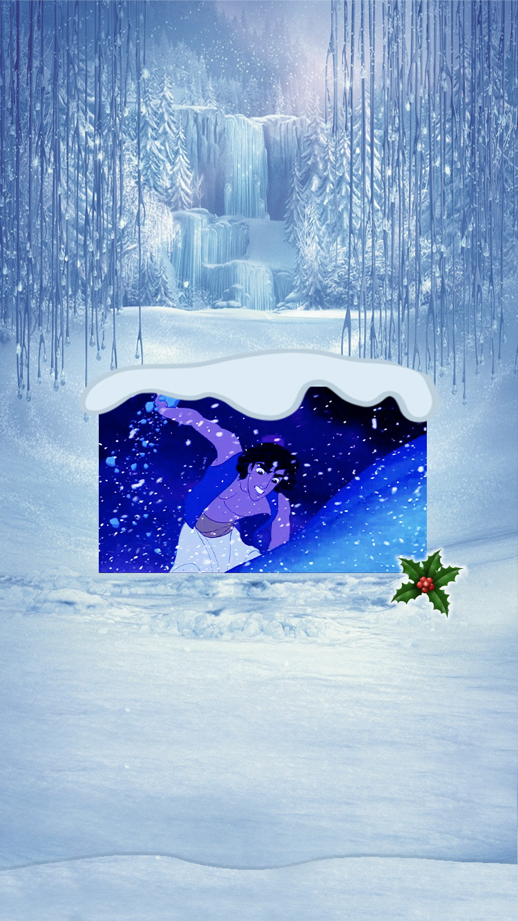 Avec qui Aladdin se retrouve-t-il propulsé loin d'Agrabah dans une tempête de neige?