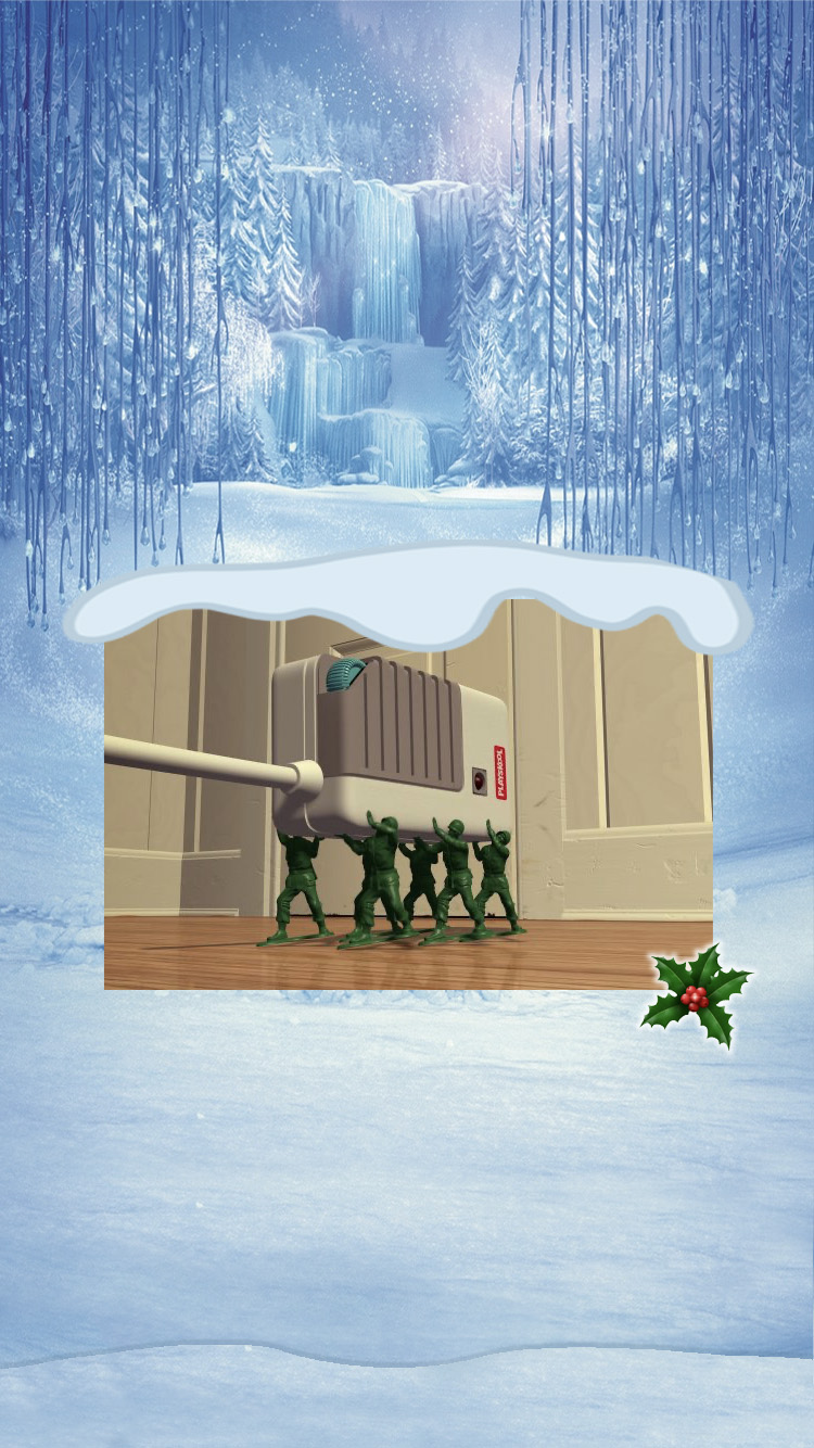 où les soldats d'Andy se cachent-ils à Noël pour espionner l'arrivée des nouveaux jouets ?