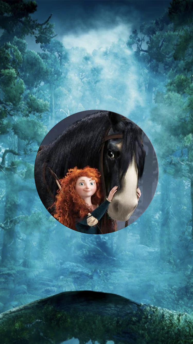 Comment s'appelle le cheval de Merida ?
