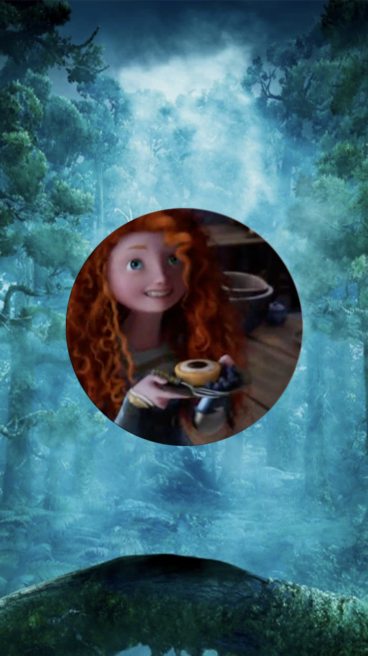Quelle saveur à la gâteau magique que Merida offre à sa mère?