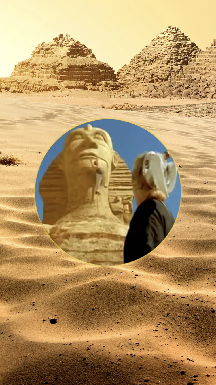 Sur quelle partie du Sphinx se rendait Obélix juste avant de casser le nez ?